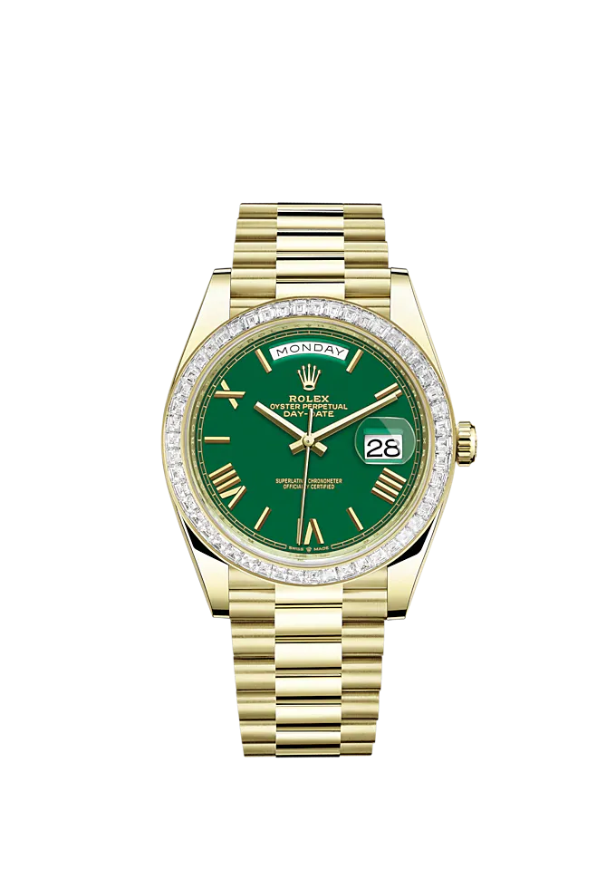 Day-Date, 40mm, 18k Yellow Gold and Diamonds, Ref# 228398tbr-0039