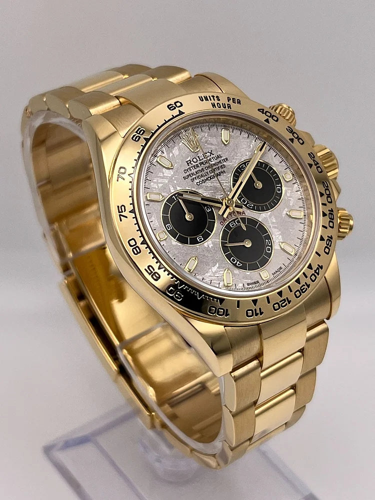 Daytona Yellow Gold Meteorite & Black Dial 116508