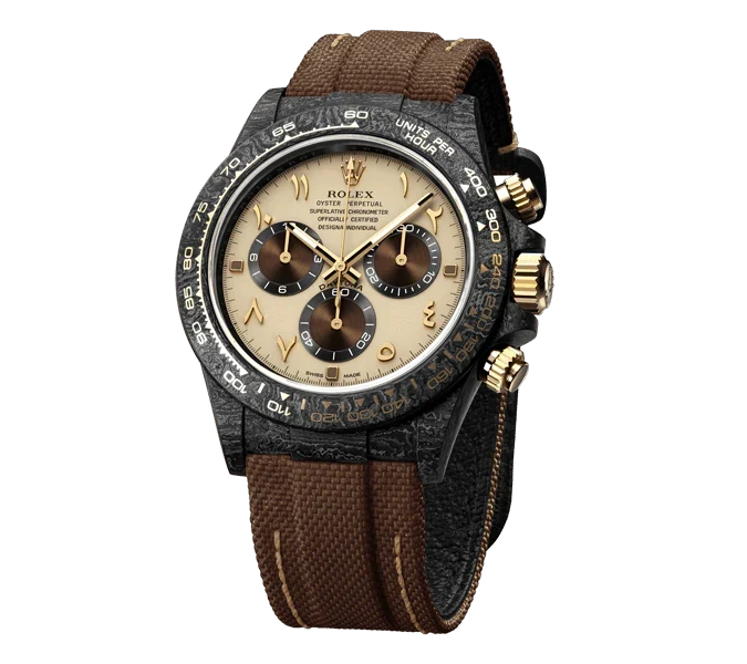 Diw Daytona carbon desert eagle arabic 40mm oyster black