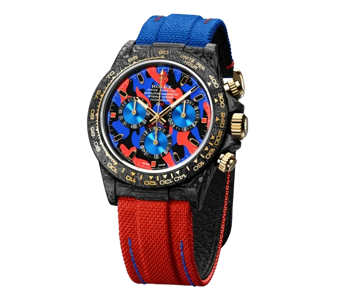 Diw Daytona military red 40mm oyster black