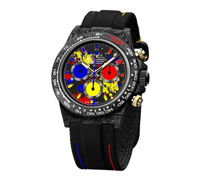 Diw Daytona motley 3d series 40mm oyster black