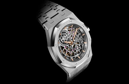 Audemars Piguet Royal Oak “JUMBO” EXTRA-THIN OPENWORKED “50TH ANNIVERSARY” Ref# 16204ST.OO.1240ST.01