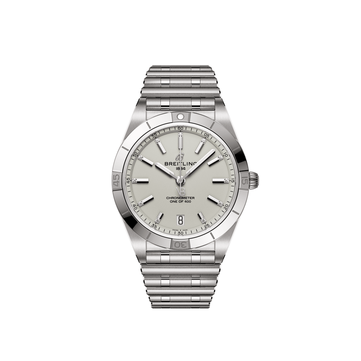Breitling Chronomat Automatic 36 Victoria Beckham, Stainless steel and Diamonds, Ref# A103801A1G1A1, Unworn 2024