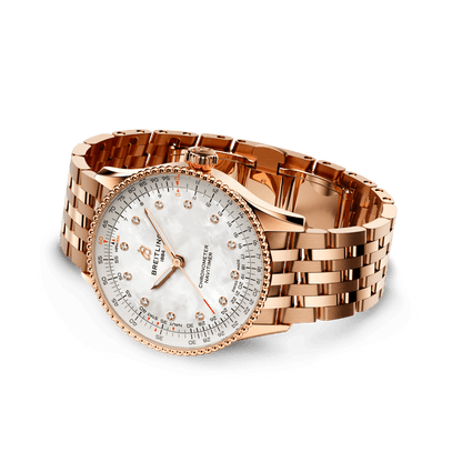 Breitling Navitimer Automatic 36, Small-scale traceable 18k Red Gold, Ref# R17327211A1R1, Unworn 2024