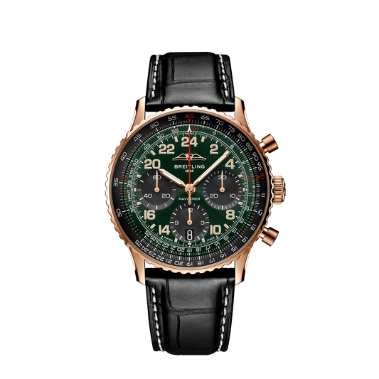 Breitling Navitimer B12 Chronograph 41 Cosmonaute, 18k Red Gold, Ref# RB12302A1L1P1, Unworn 2024