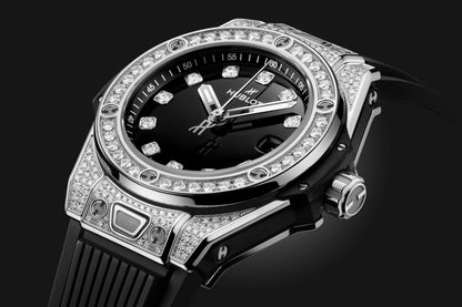 Hublot Big Bang ONE CLICK STEEL PAVÃ‰ Ref# 485.SX.1270.RX.1604