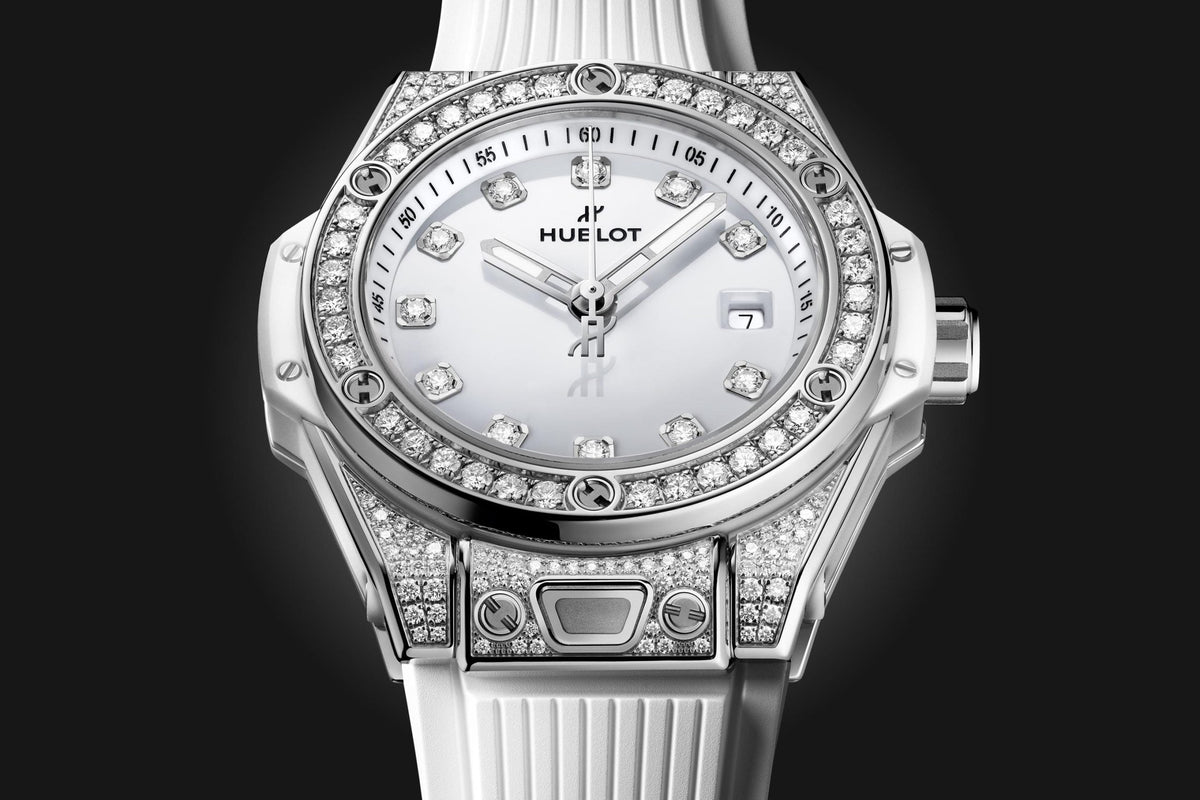 Hublot Big Bang ONE CLICK STEEL WHITE PAVÃ‰ Ref# 485.SE.2210.RW.1604