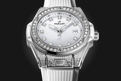 Hublot Big Bang ONE CLICK STEEL WHITE PAVÃ‰ Ref# 485.SE.2210.RW.1604