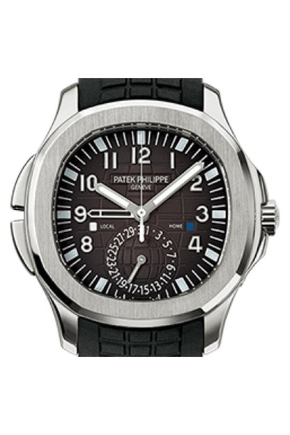 Patek Philippe Aquanaut Dual Time Black Dial Automatic Men’s Watch 5164A-001