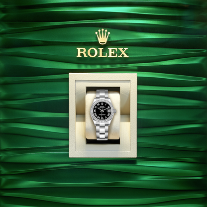 Datejust 31, Oystersteel, 18kt White Gold and diamonds, Ref# 278384RBR-0001