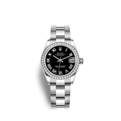 Datejust 31, Oystersteel, 18kt White Gold and diamonds, Ref# 278384RBR-0001