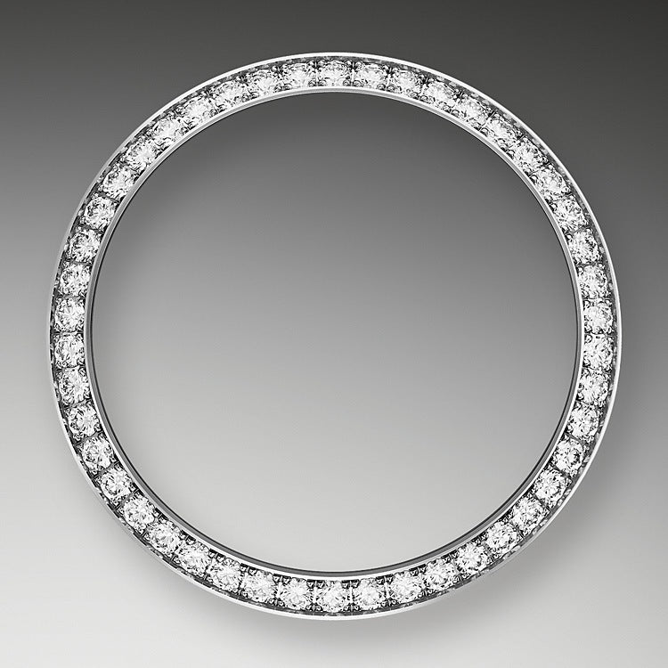 Datejust 31, Oystersteel, 18kt White Gold and diamonds, Ref# 278384RBR-0007