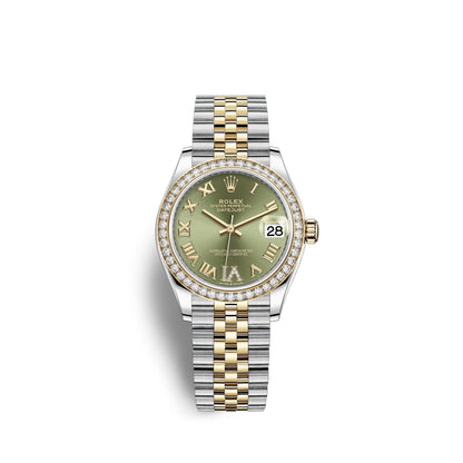 Datejust 31, Oystersteel, 18kt Yellow Gold and diamonds, Ref# 278383RBR-0016