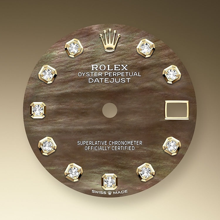 Datejust 31, Oystersteel, 18kt Yellow Gold and diamonds, Ref# 278383RBR-0023