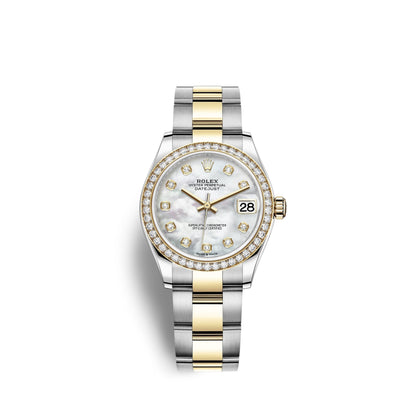 Datejust 31, Oystersteel, 18kt Yellow Gold and diamonds, Ref# 278383RBR-0027
