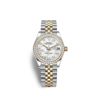 Datejust 31, Oystersteel, 18kt Yellow Gold and diamonds, Ref# 278383RBR-0028