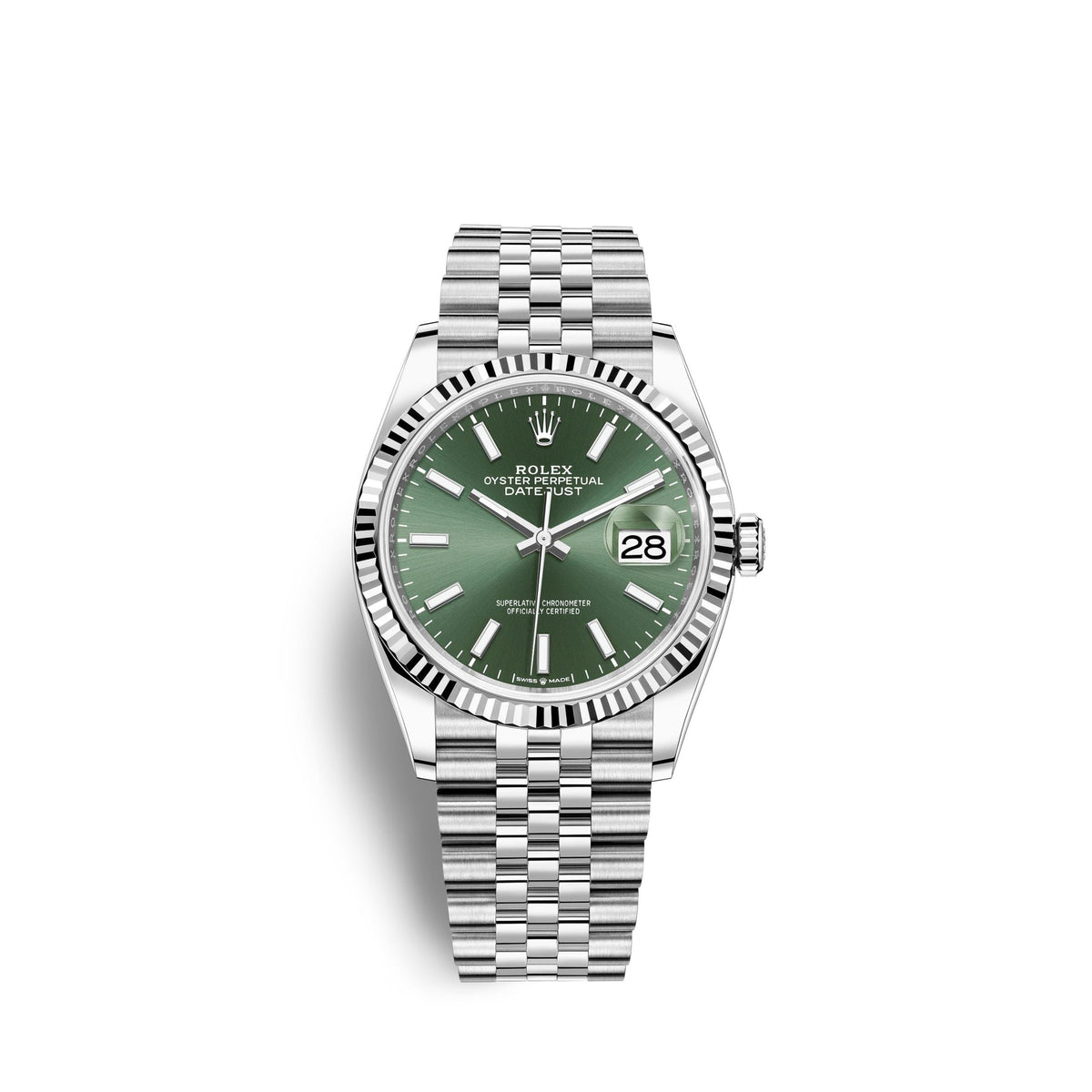 Datejust 36mm, Oystersteel and 18k White Gold, Ref# 126234-0051