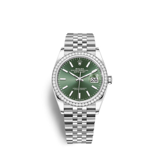 Datejust 36mm, Oystersteel and 18k White Gold, Ref# 126284rbr-0043