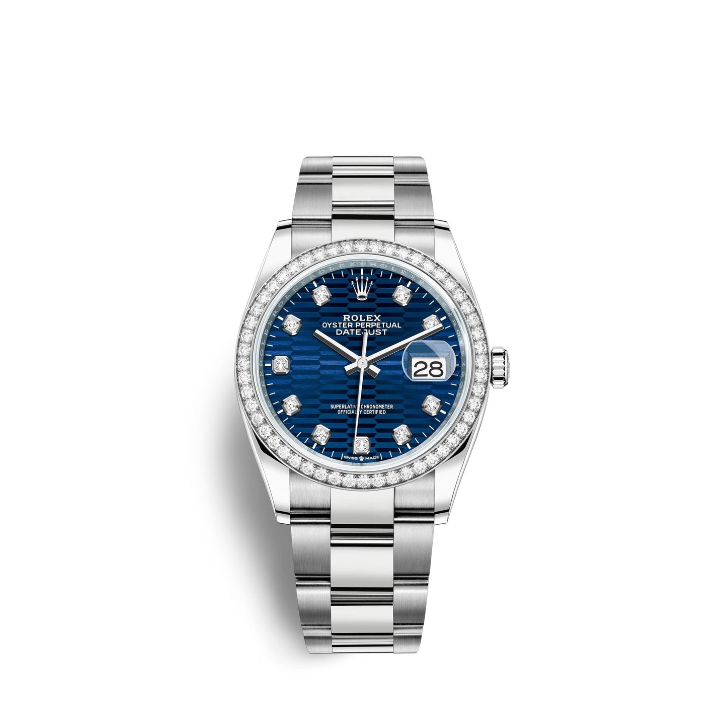 Datejust 36mm, Oystersteel and 18k White Gold, Ref# 126284rbr-0050