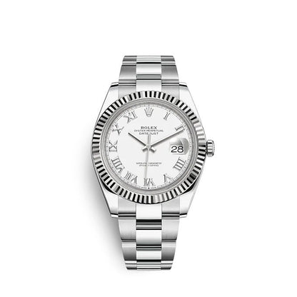 Datejust 41 Oystersteel and white gold Ref# 126334-0023