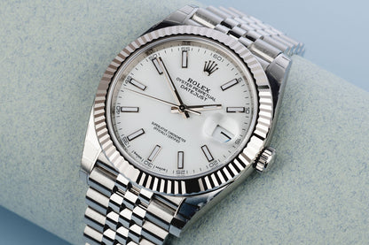Datejust 41 White Dial Gold &amp; Steel Men’s Watch M126334-0009