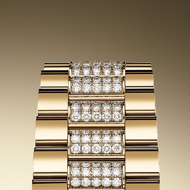 Day-Date 36, 18k Yellow Gold with Diamond-set, 36mm, Ref# 128348rbr-0050