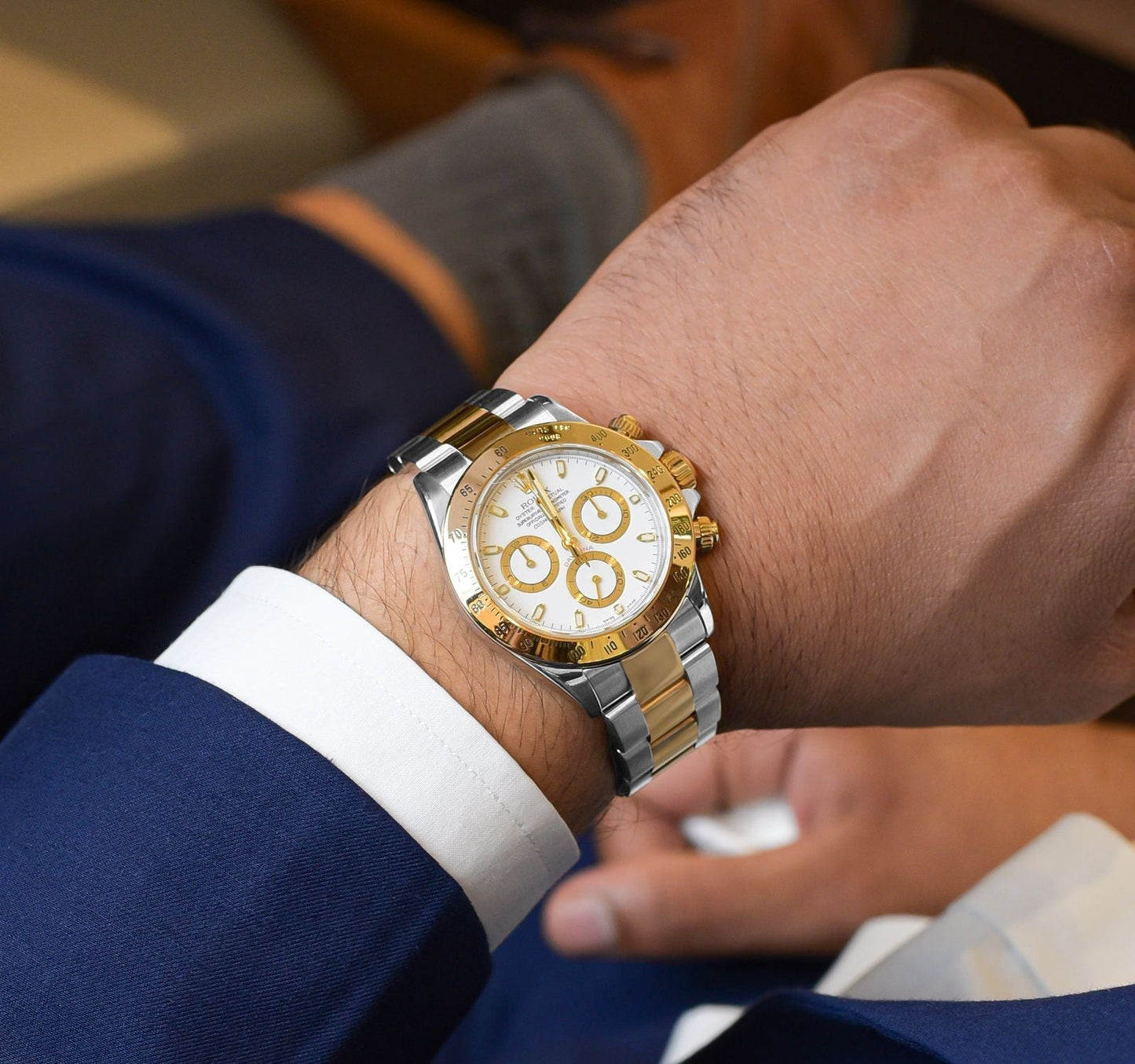 Daytona Steel & Gold White Dial 116503