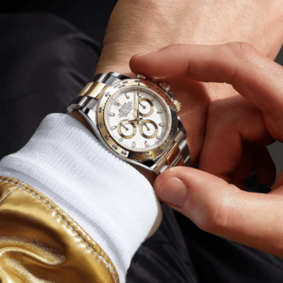 Daytona Steel & Gold White Dial 116503