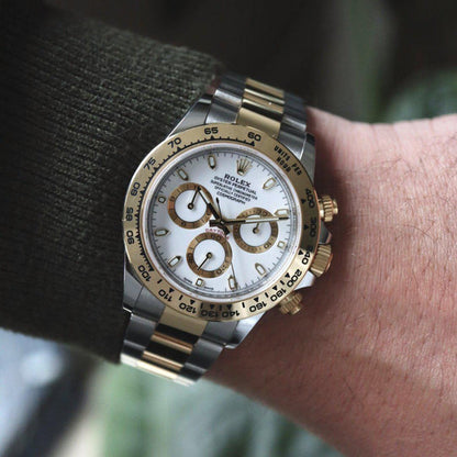 Daytona Steel & Gold White Dial 116503