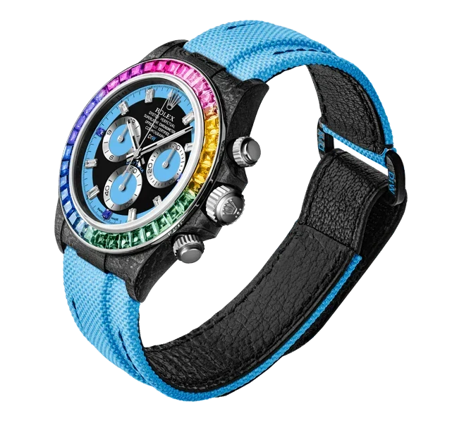 Diw Daytona carbon rainbow blue 40mm carbon