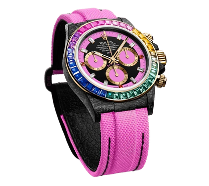 Diw Daytona carbon rainbow pink 40mm carbon