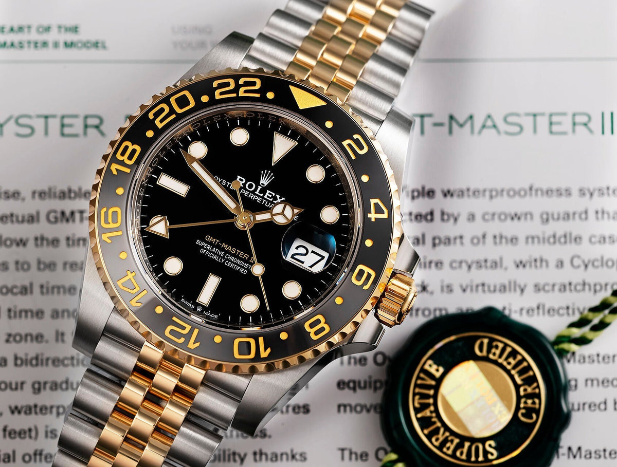 GMT-Master II M126713GRNR-0001 Oyster, 40 mm, Oystersteel and yellow gold