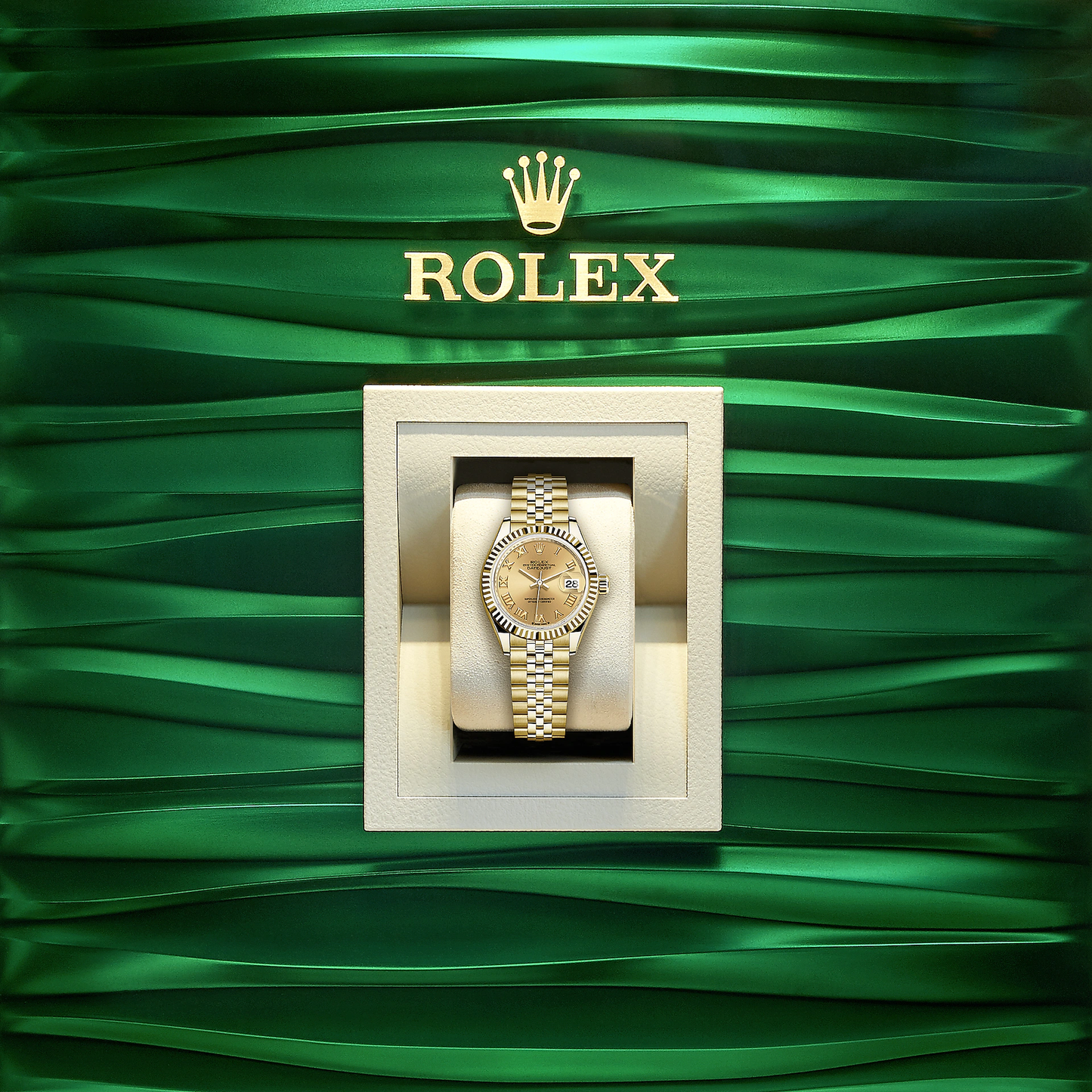 Lady-Datejust 28, 18k Yellow Gold, Ref# 279178-0023