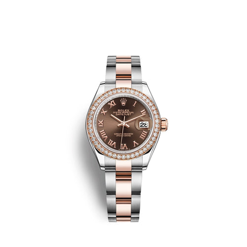 Lady-Datejust 28, Oystersteel and 18k Everose Gold, Ref# 279381RBR-0010