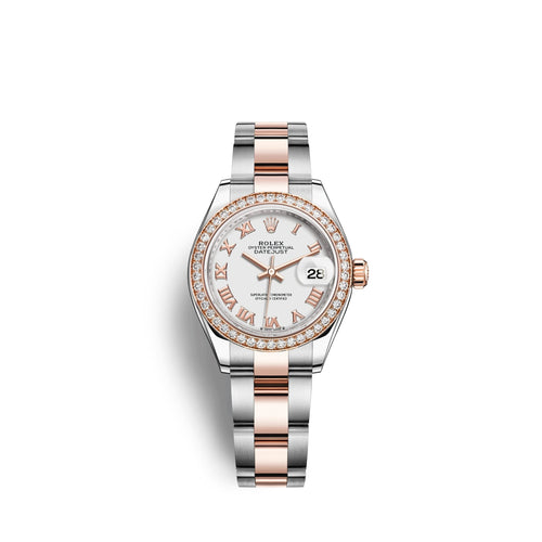 Lady-Datejust 28, Oystersteel and 18k Everose Gold, Ref# 279381RBR-0022