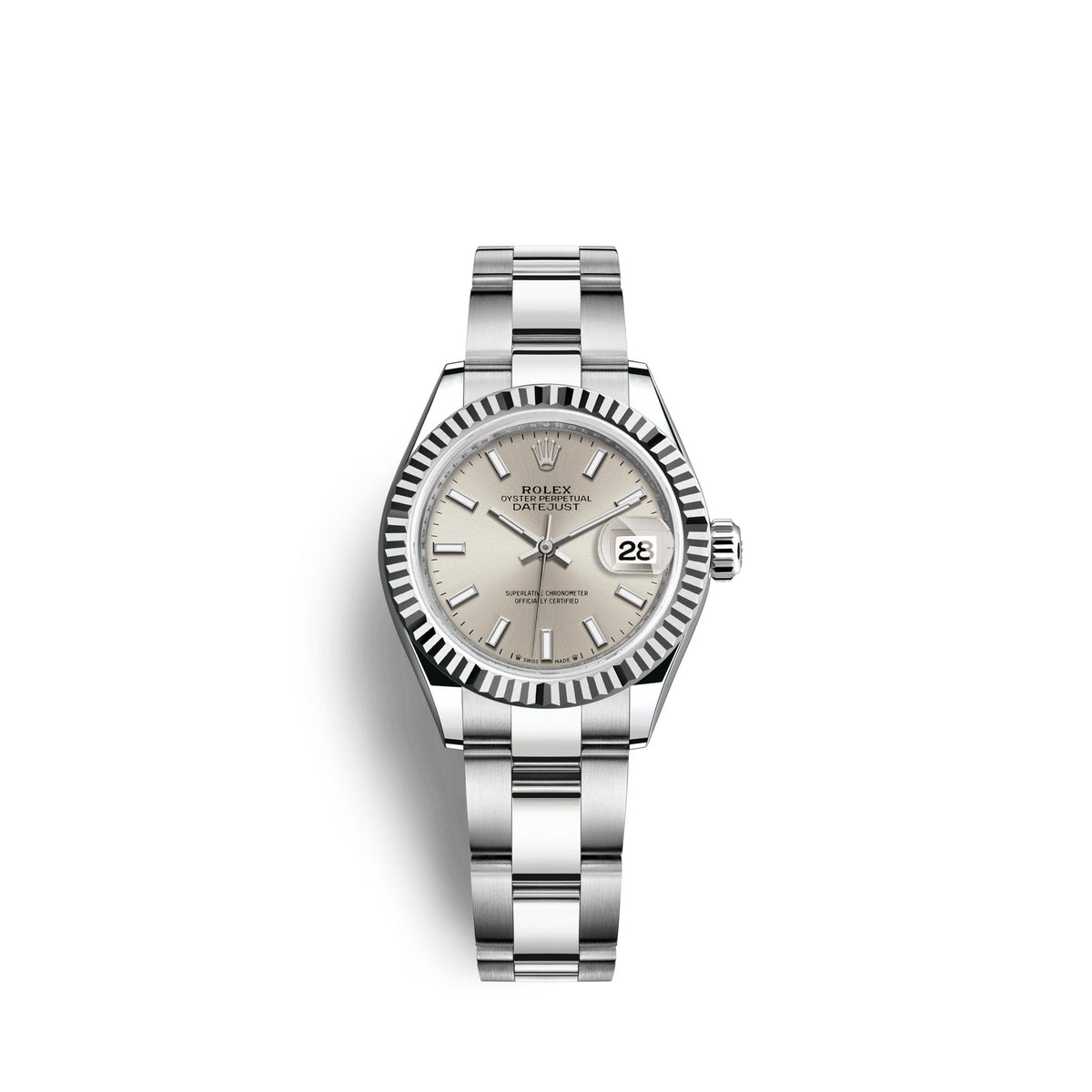 Lady-Datejust 28, Oystersteel and 18k White Gold, Ref# 279174-0006