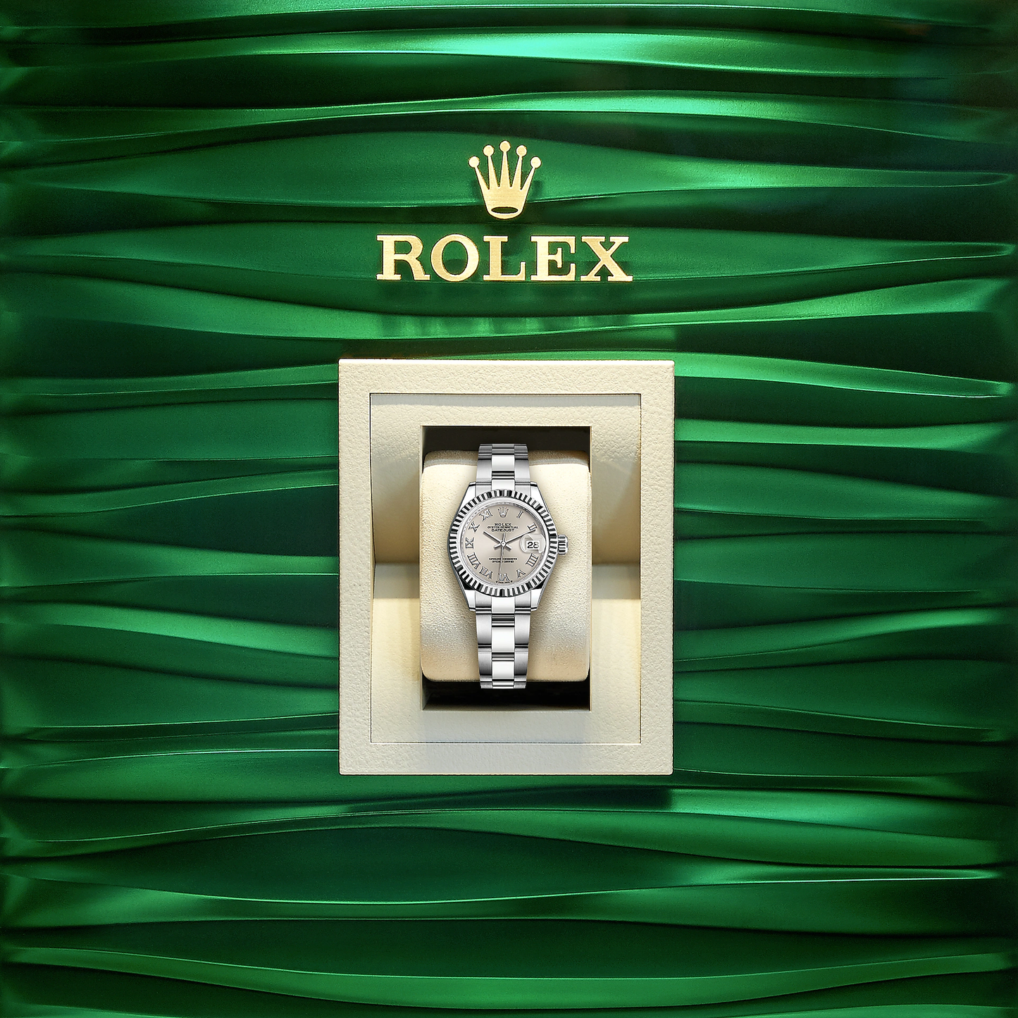 Lady-Datejust 28, Oystersteel and 18k White Gold, Ref# 279174-0008
