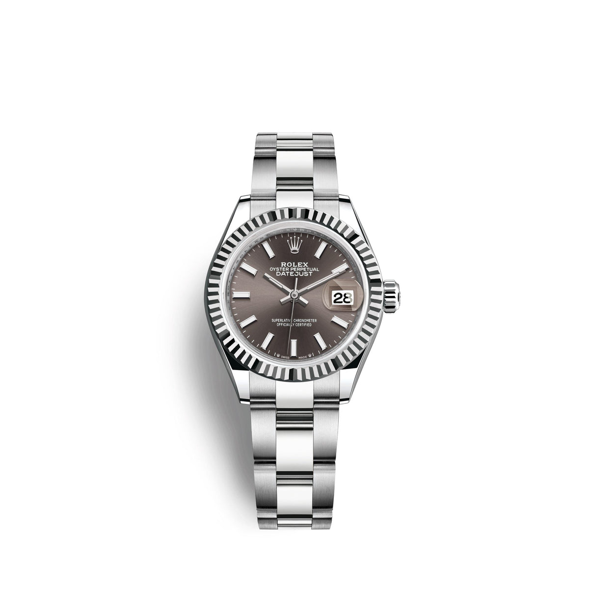 Lady-Datejust 28, Oystersteel and 18k White Gold, Ref# 279174-0012