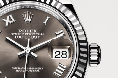 Lady-Datejust 28, Oystersteel and 18k White Gold, Ref# 279174-0013