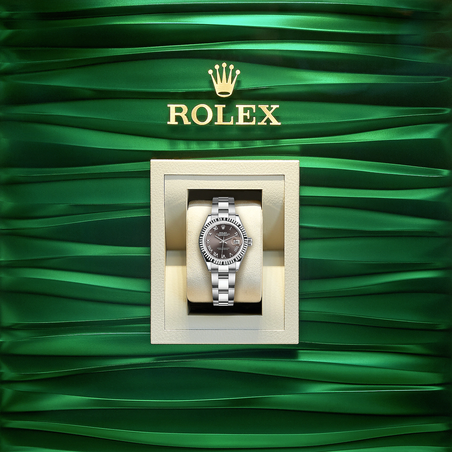 Lady-Datejust 28, Oystersteel and 18k White Gold, Ref# 279174-0014