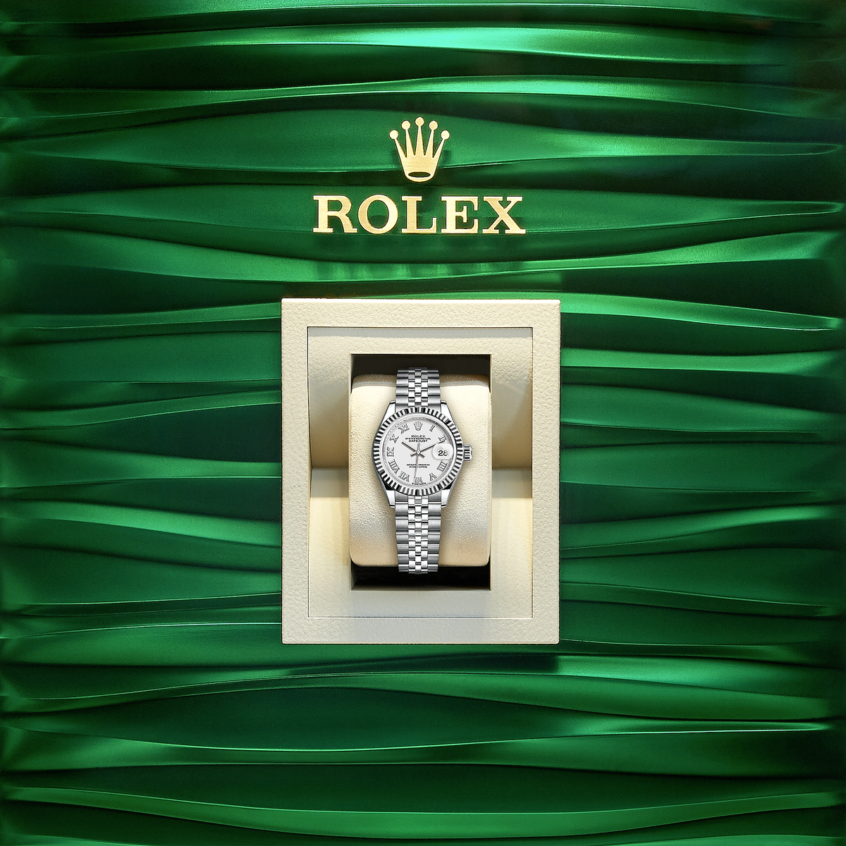 Lady-Datejust 28, Oystersteel and 18k White Gold, Ref# 279174-0019