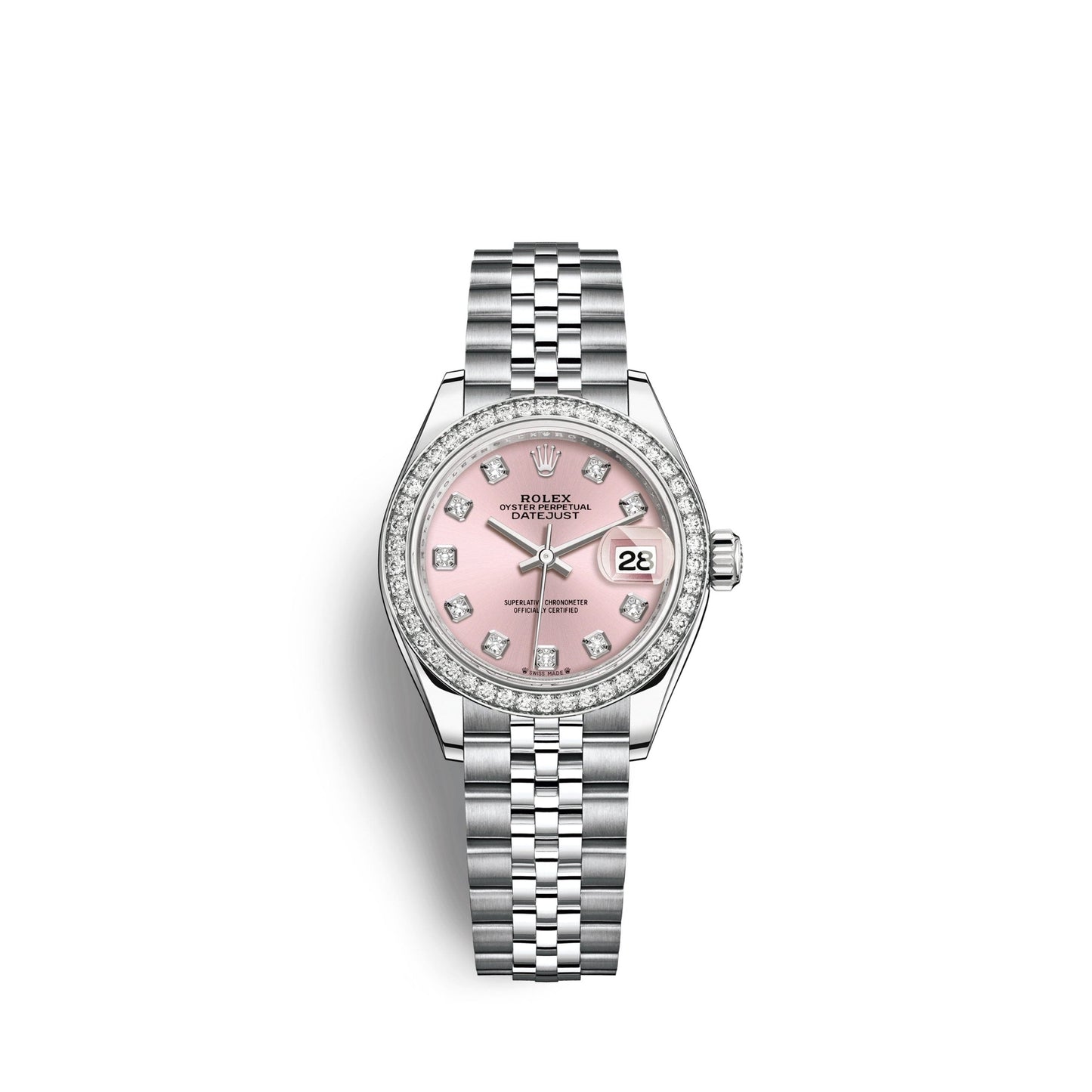 Lady-Datejust 28, Oystersteel and 18k White Gold, Ref# 279384RBR-0003
