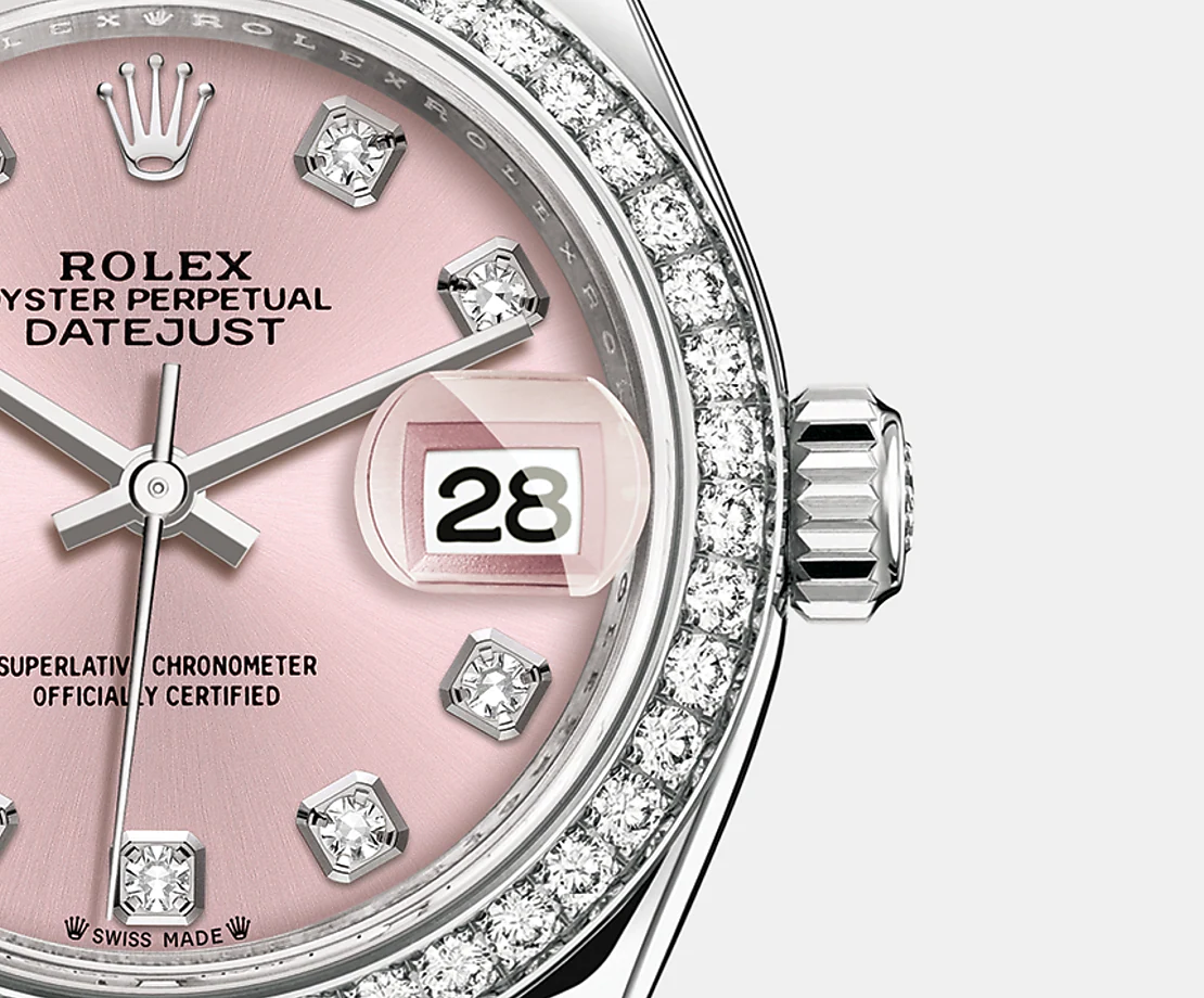 Lady-Datejust 28, Oystersteel and 18k White Gold, Ref# 279384RBR-0004