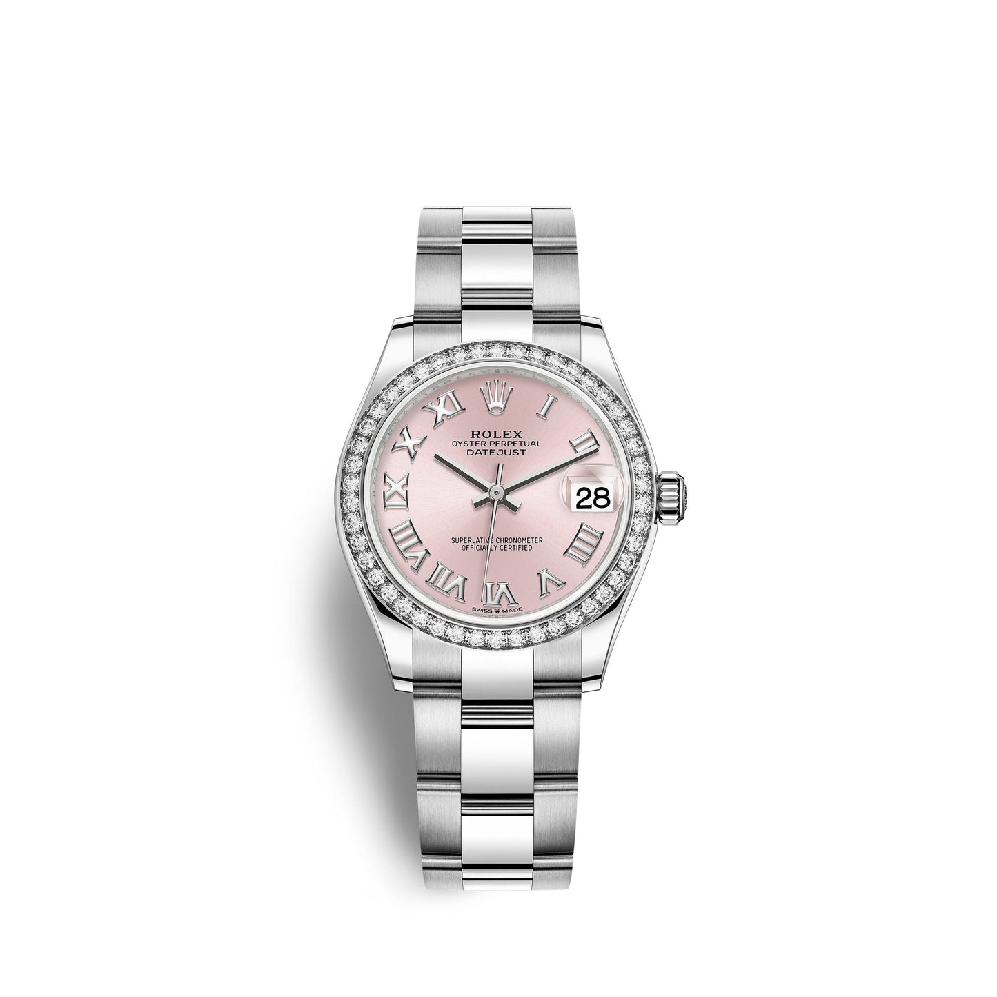 Lady-Datejust 28, Oystersteel and 18k White Gold, Ref# 279384RBR-0006