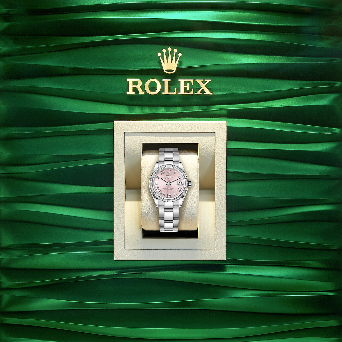 Lady-Datejust 28, Oystersteel and 18k White Gold, Ref# 279384RBR-0006