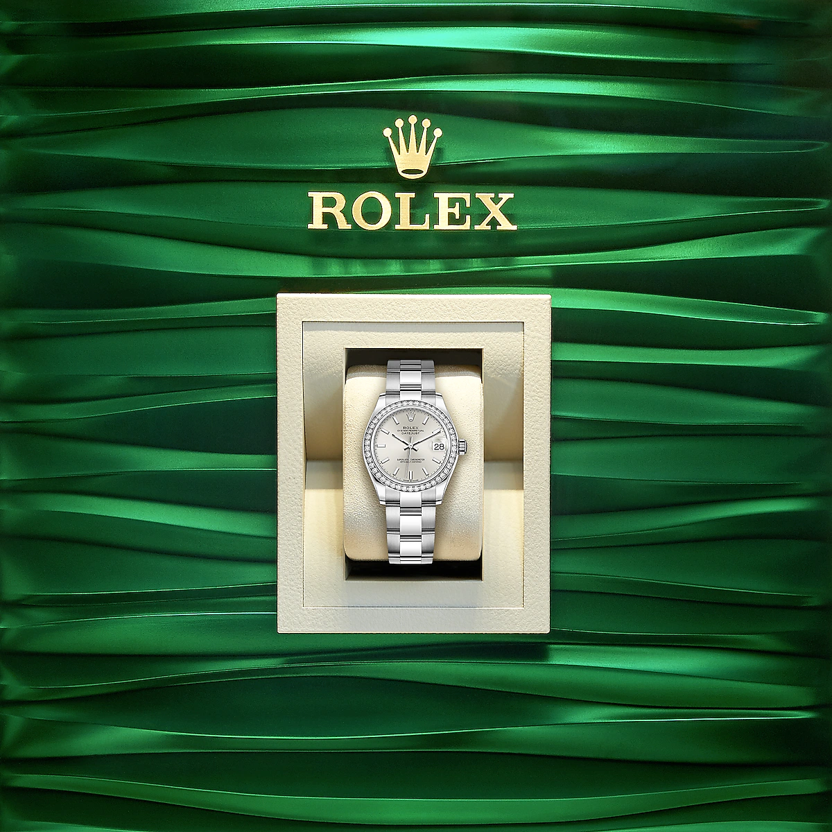 Lady-Datejust 28, Oystersteel and 18k White Gold, Ref# 279384RBR-0008