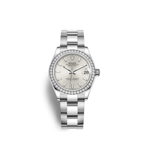 Lady-Datejust 28, Oystersteel and 18k White Gold, Ref# 279384RBR-0008