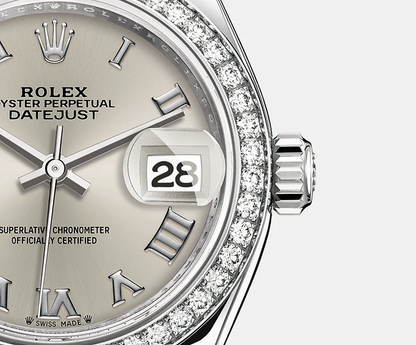 Lady-Datejust 28, Oystersteel and 18k White Gold, Ref# 279384RBR-0010