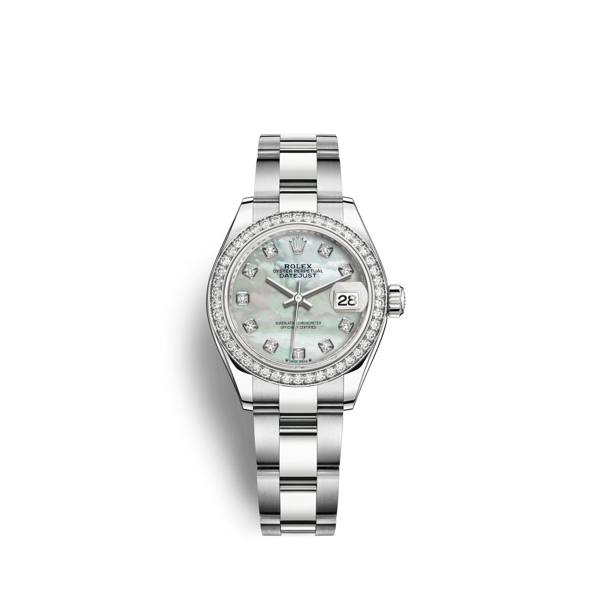 Lady-Datejust 28, Oystersteel and 18k White Gold, Ref# 279384RBR-0012