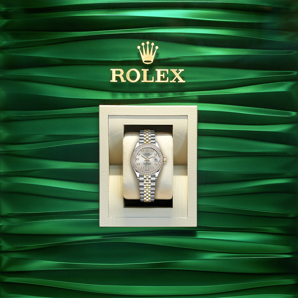 Lady-Datejust 28, Oystersteel and 18k Yellow Gold, Ref# 279383RBR-0007
